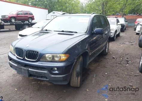 2005 BMW X5 3.0I from USA, damaged, VIN 5UXFA13575LU48776